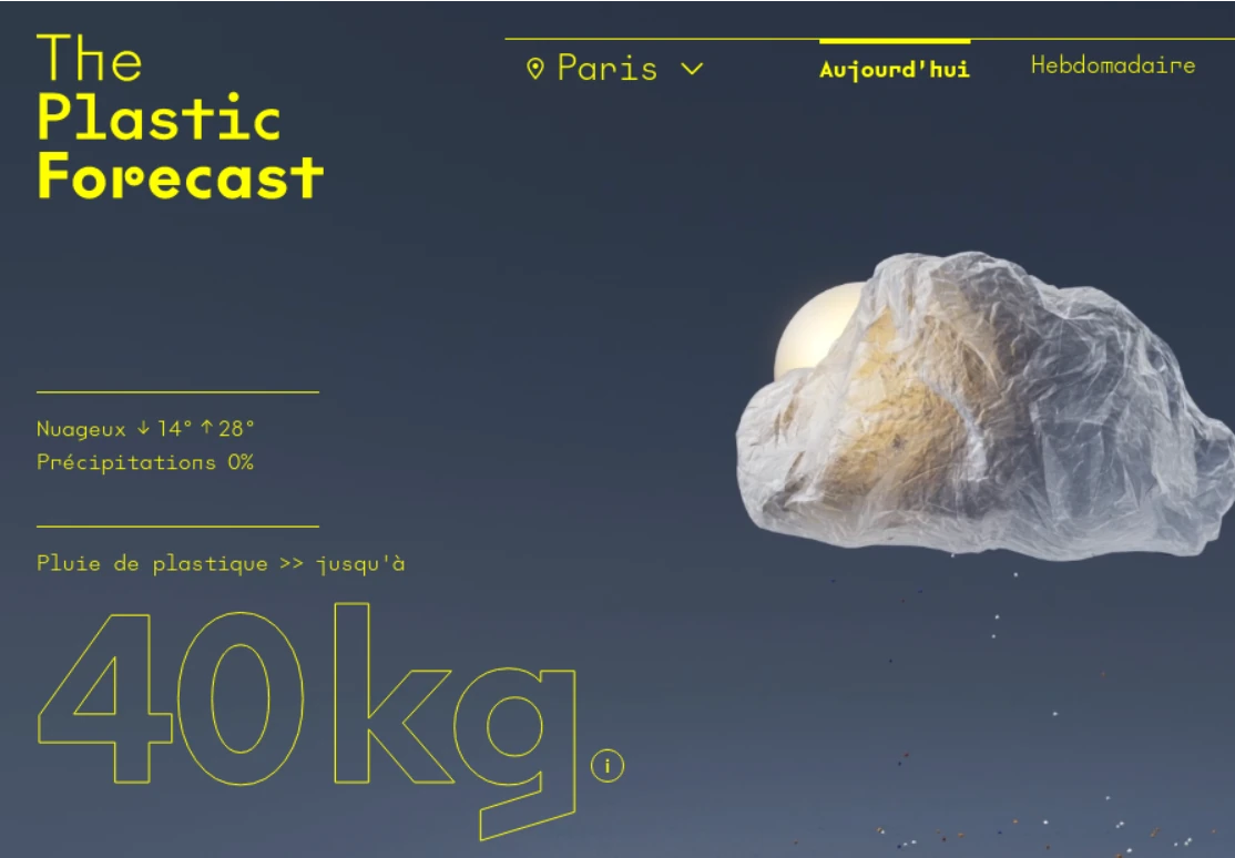 Le bulletin météo des plastiques ("The Plastic Forecast")