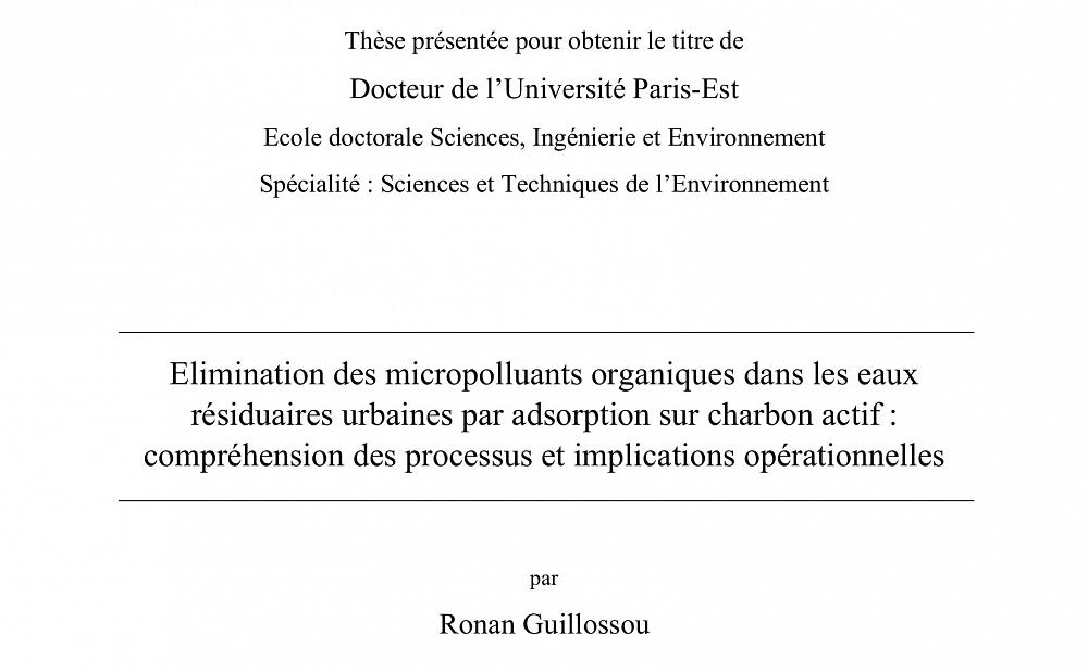 21 novembre 2019 : Soutenance de thèse de Ronan Guillossou